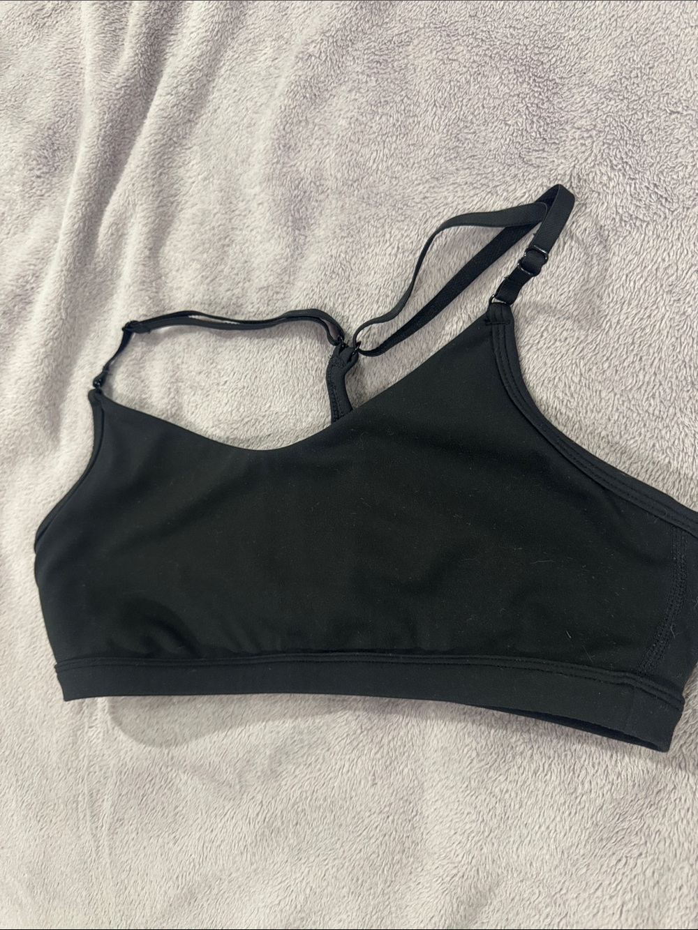 P'tula Black Minimalist Sports Bralette